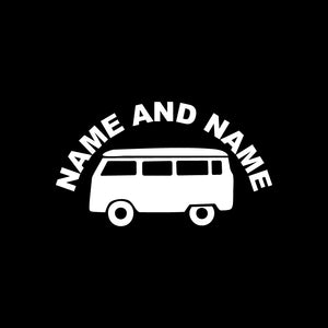 Custom Caravan Name Decal Sticker