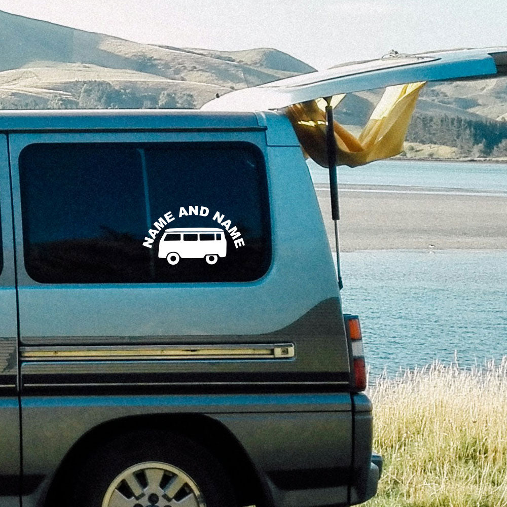 Custom Caravan Name Decal Sticker