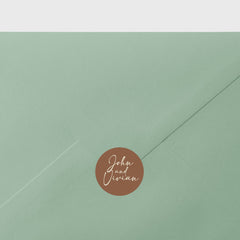 Personalised Wedding Envelope Stickers | Custom Names Luxury Envelope Seals