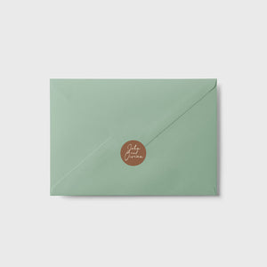 Personalised Wedding Envelope Stickers | Custom Names Luxury Envelope Seals