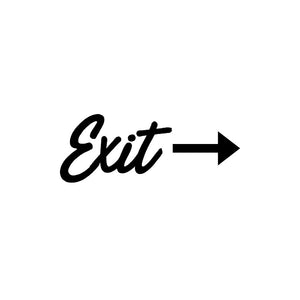 Exit Wall Decal