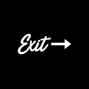 Exit Wall Decal