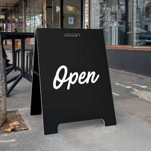 Open / Closed Wall Decal