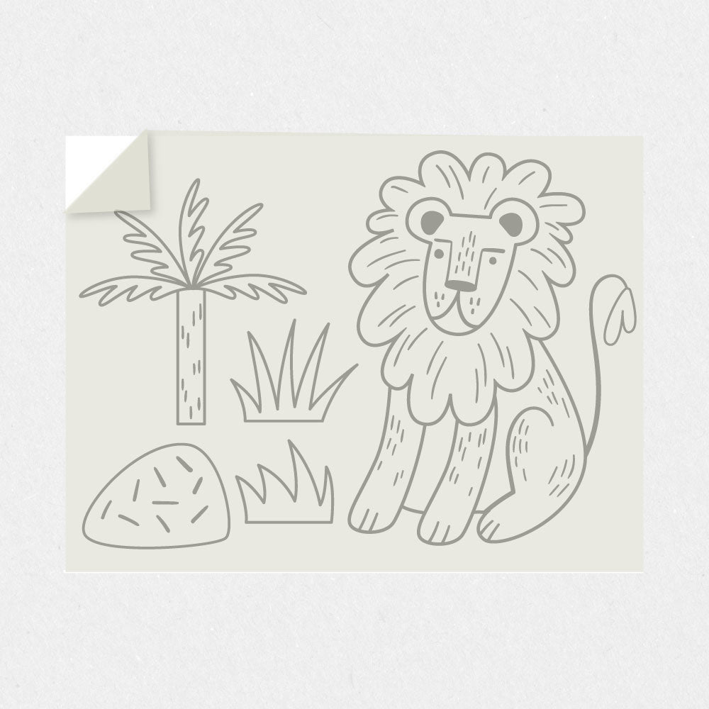 Lion Wall Decal - King of the Jungle