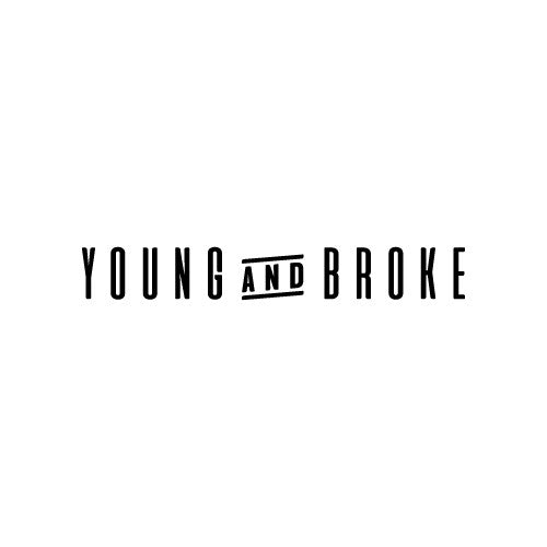 YOUNG AND BROKE Decal Sticker