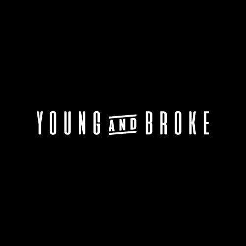 YOUNG AND BROKE Decal Sticker