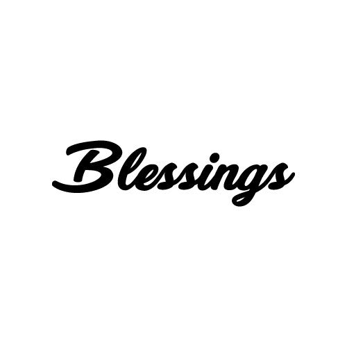 BLESSINGS Decal Sticker