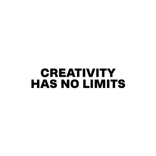 CREATIVITY HAS NO LIMITS Decal Sticker