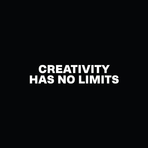 CREATIVITY HAS NO LIMITS Decal Sticker