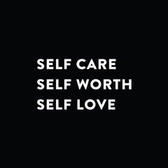 SELF CARE SELF WORTH SELF LOVE Mirror Decal Sticker