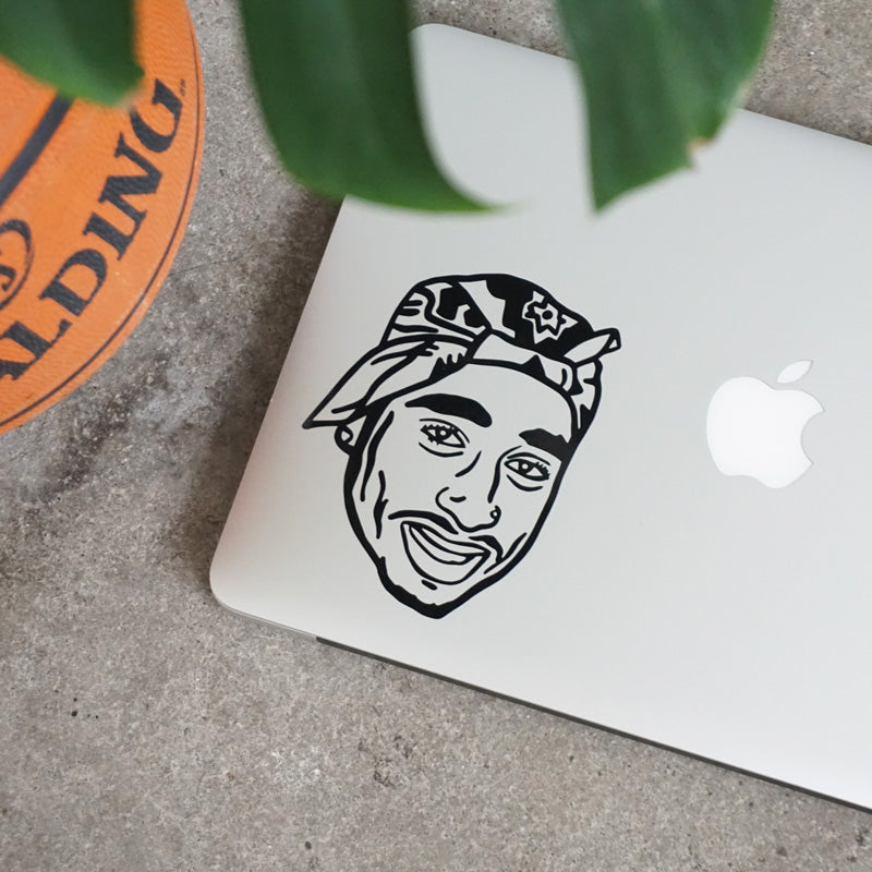 TUPAC FACE Decal Sticker