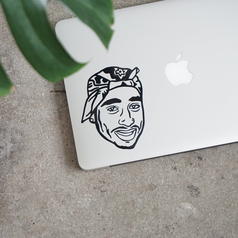 TUPAC FACE Decal Sticker