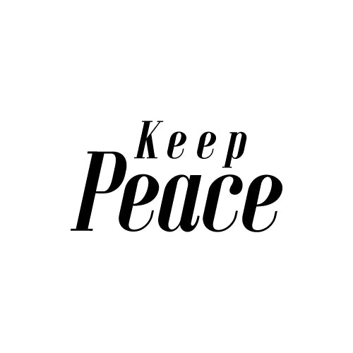 KEEP PEACE Decal Sticker
