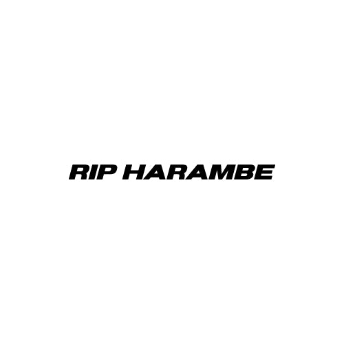 RIP HARAMBE Decal Sticker