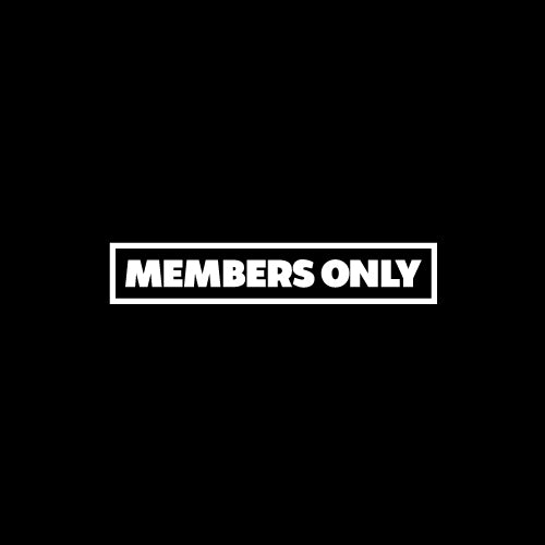 MEMBERS ONLY BOX Decal Sticker