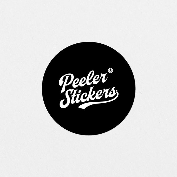 Circle die cut stickers mock up