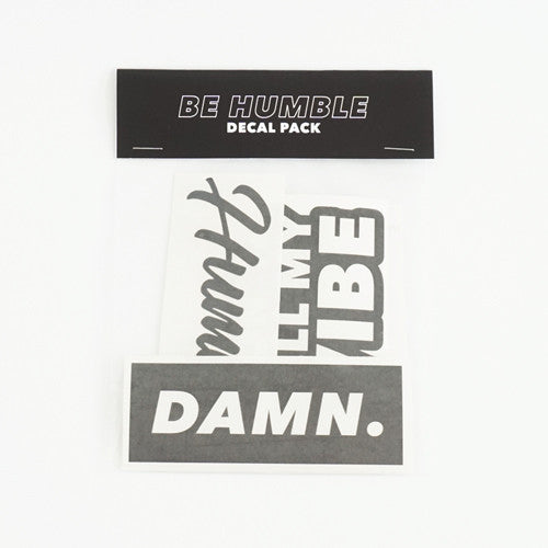 BE HUMBLE Decal Sticker Pack - 5 Vinyl Stickers Included!