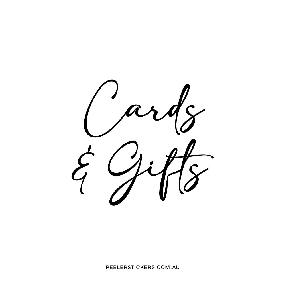 Cards & Gifts - Wedding Decal Only