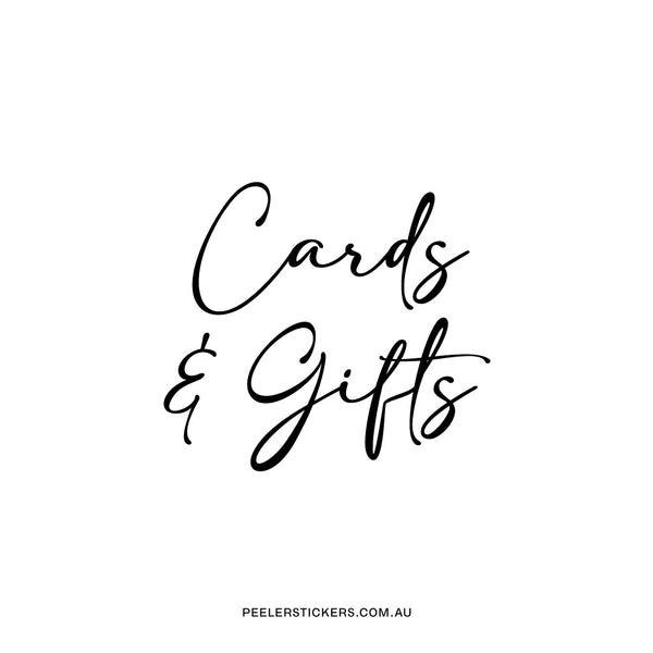 Cards & Gifts - Wedding Decal Only