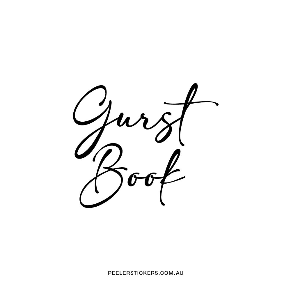 Guest Book - Decal Only