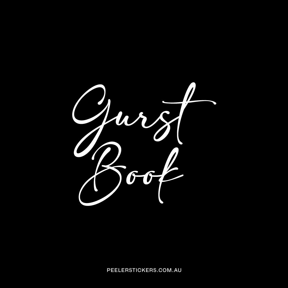 Guest Book - Decal Only