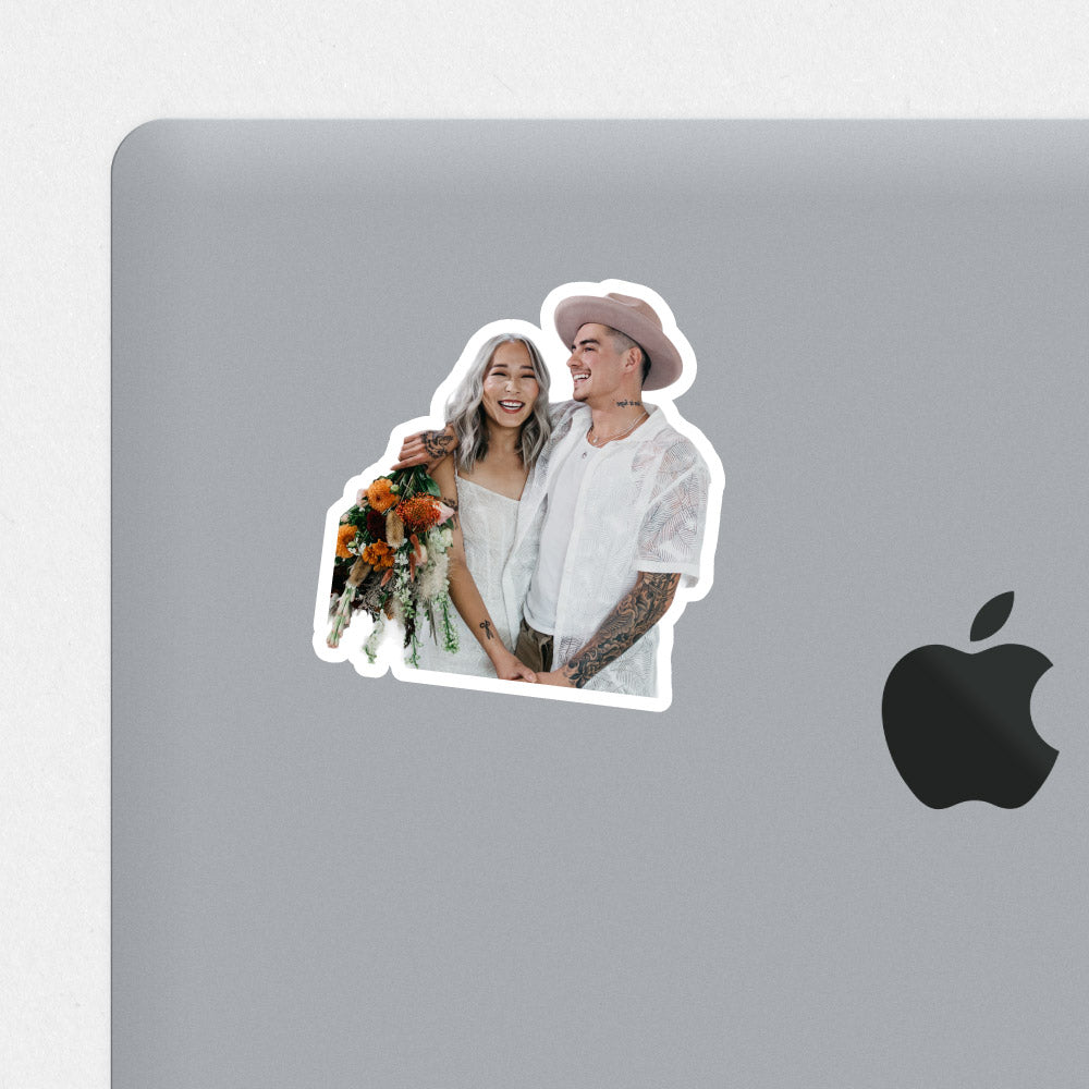 Sticker Acople Personalised Wedding Sticker - Stickers for couples - Upload your own ...