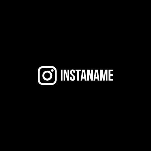 Personalised Instagram Name Decal Sticker - IG Username