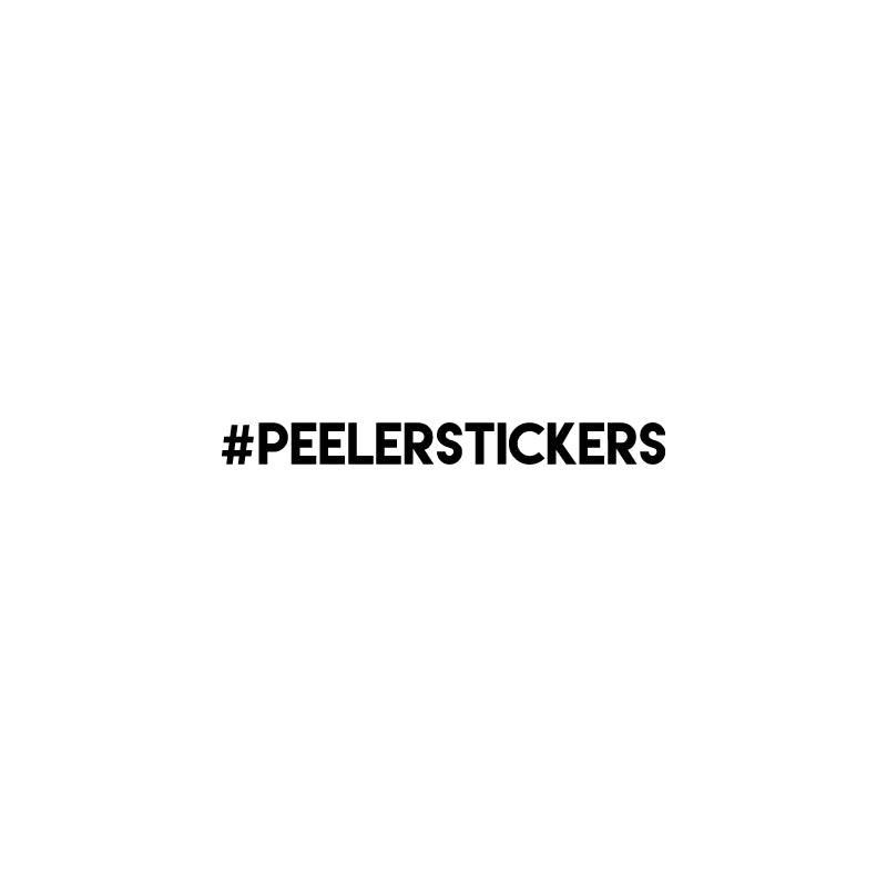 PERSONALISED HASHTAG Decal Sticker