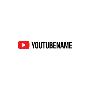 Personalised Youtube Name Decal Sticker