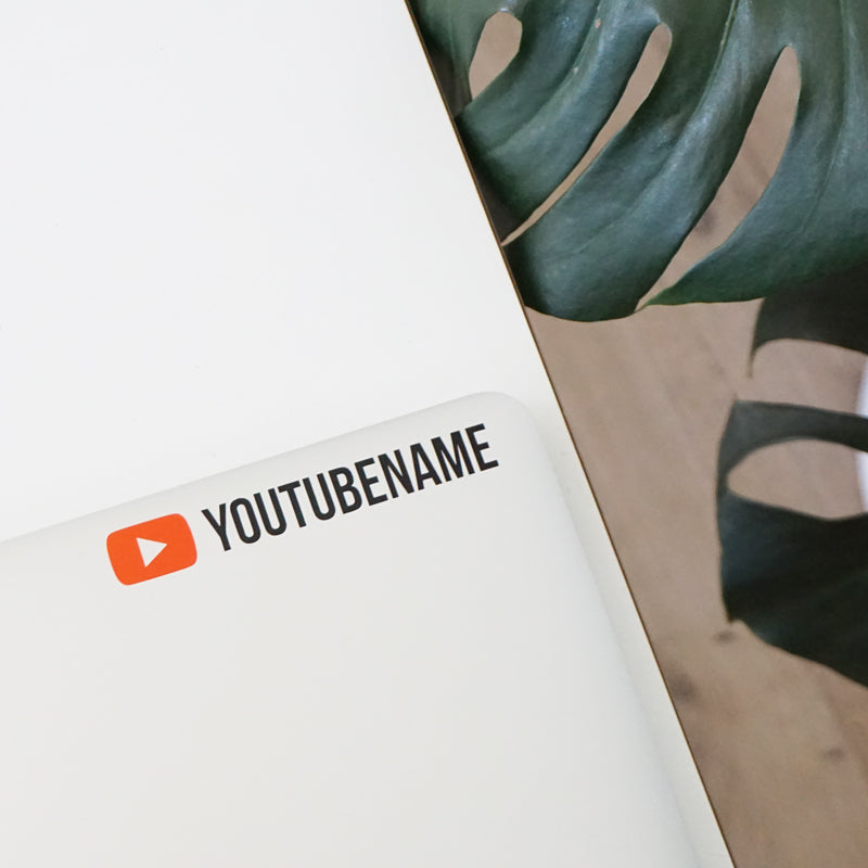 PERSONALISED YOUTUBE NAME Decal Sticker
