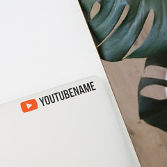 Personalised Youtube Name Decal Sticker
