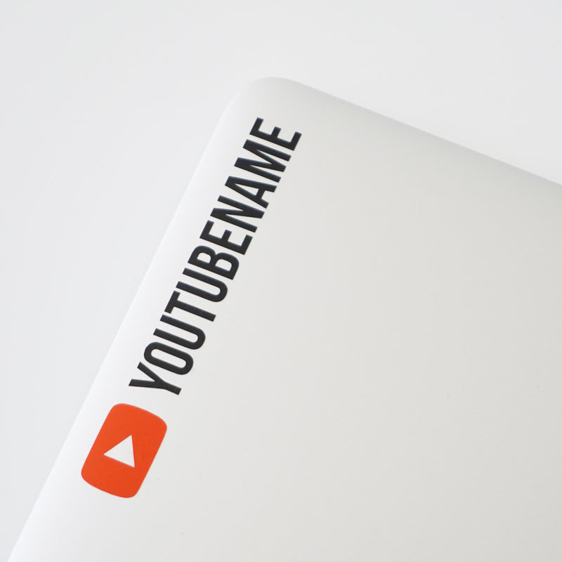 PERSONALISED YOUTUBE NAME Decal Sticker - Youtube Merch โ Peeler Stickers