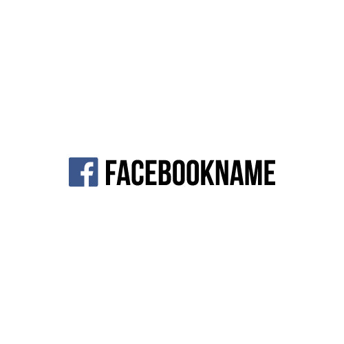 Personalised Facebook Sticker - Username Decal