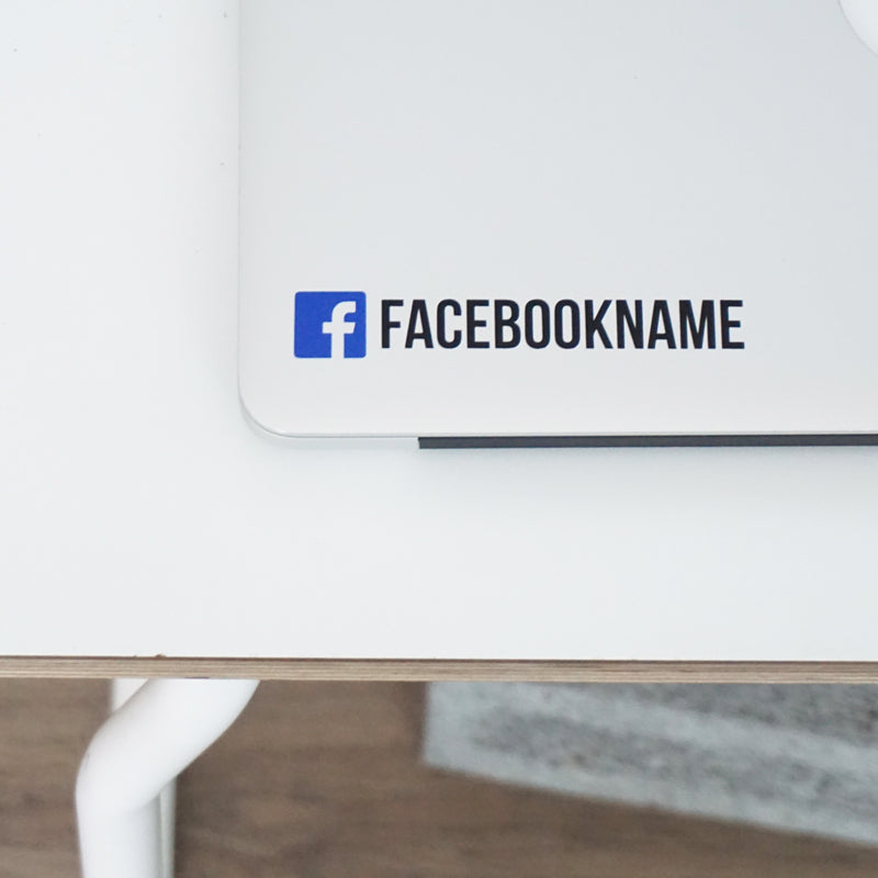 Personalised Facebook Name Decal Sticker