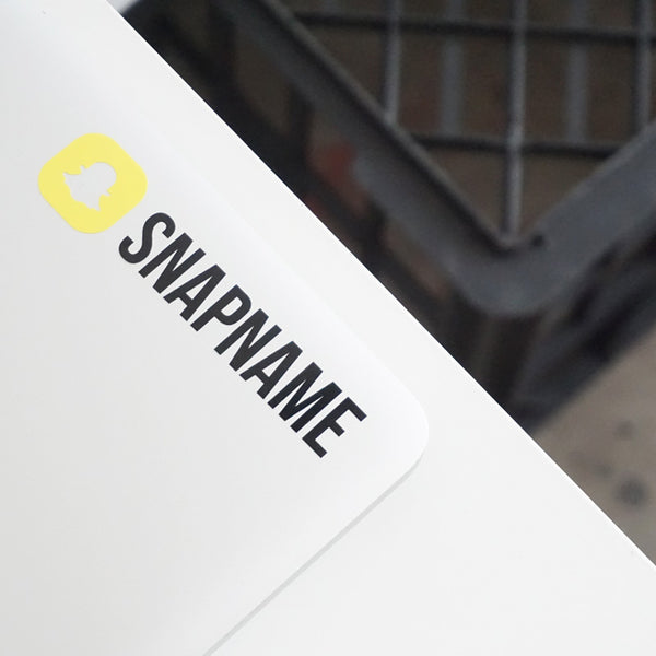 Personalised Snapchat Decal