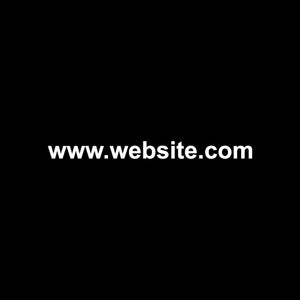 image of website example white text on black background
