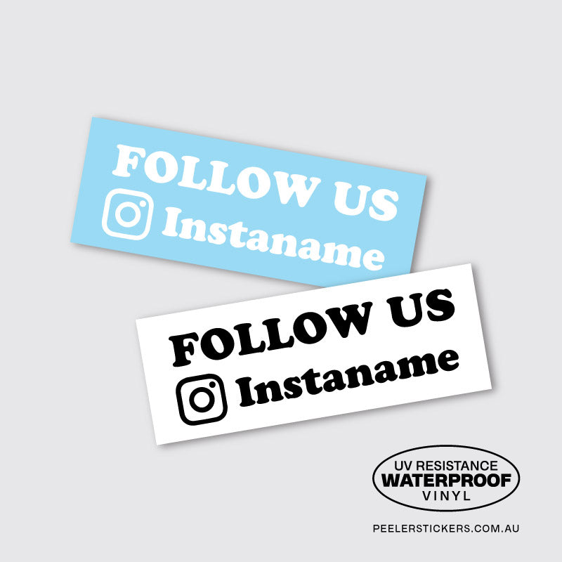 FOLLOW US Instagram Logo Sticker - 3 Options