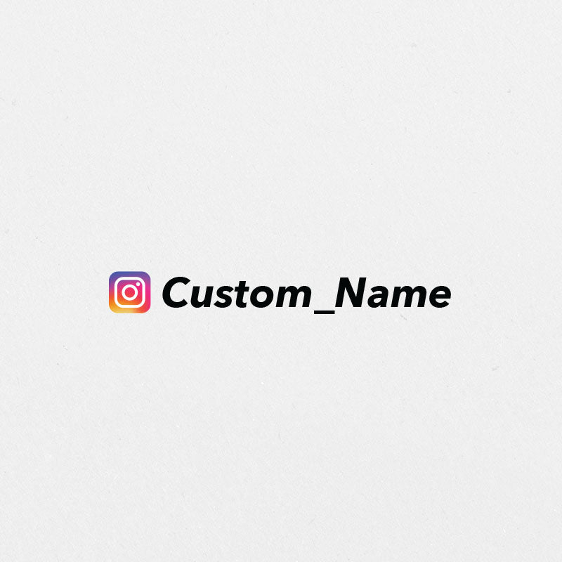 Custom Instagram Sticker with Full Colour Logo | Custom Caravan Sticker