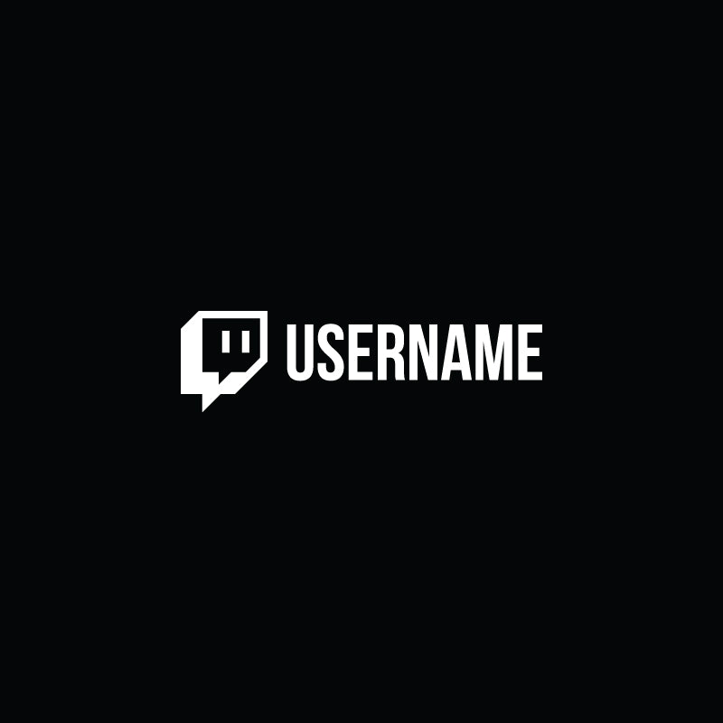 Twitch Username Decal Sticker