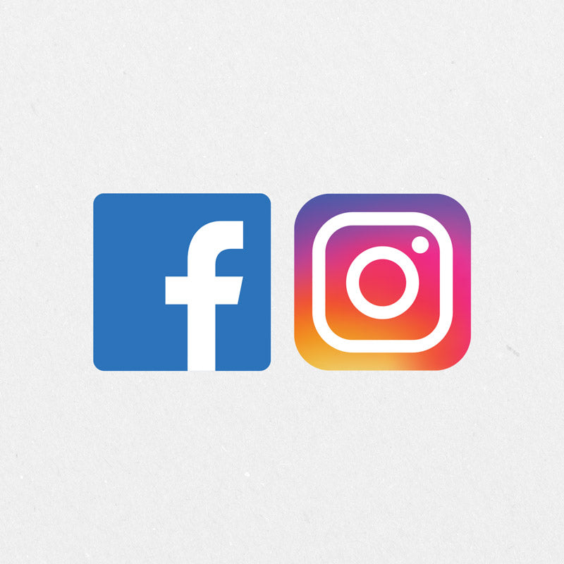 Large Social Media Icon Sticker | Instagram Sticker & Facebook Sticker