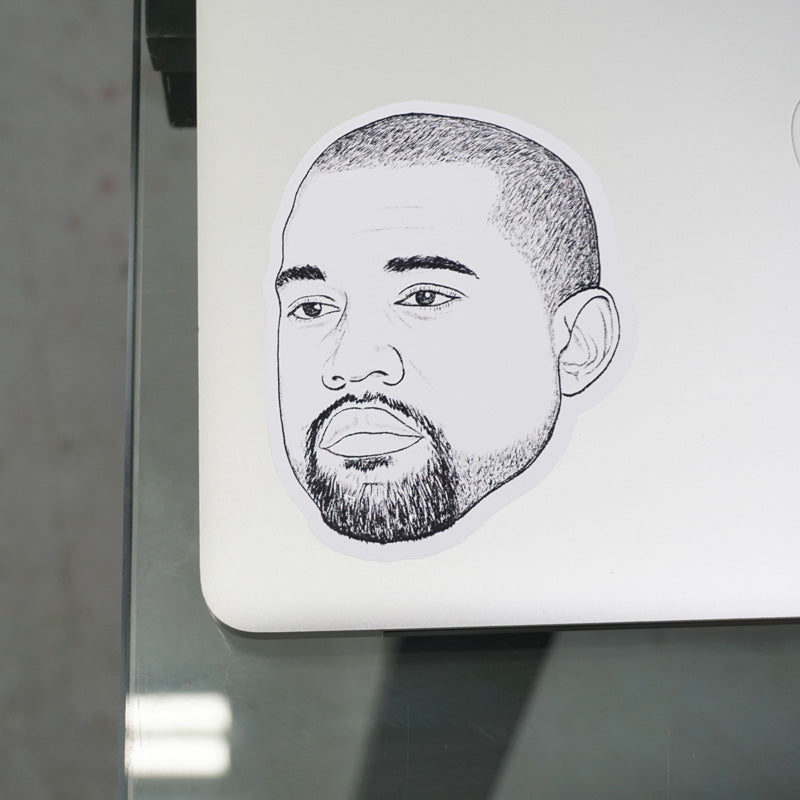 Kanye Printed Sticker