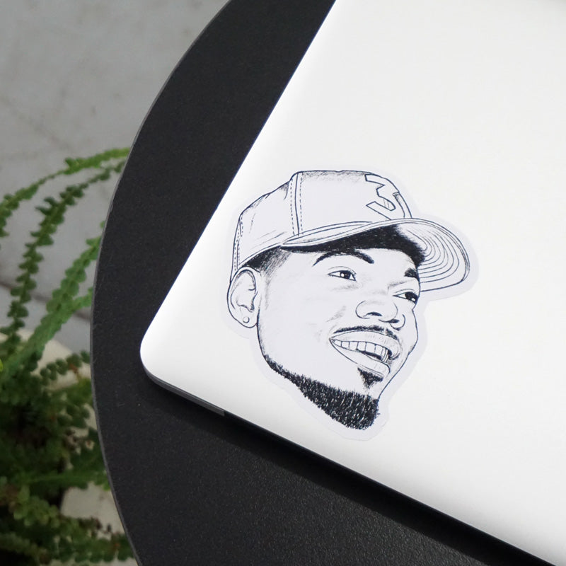 Chance The Rapper Printed Sticker | Peeler Stickers