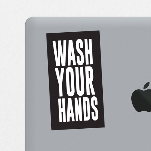 Wash Your Hands Printed Sticker
