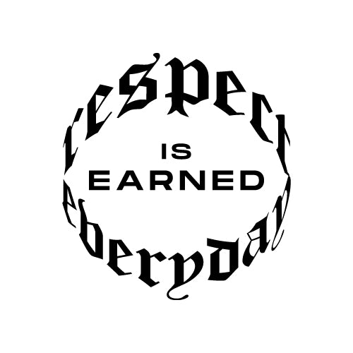 RESPECT IS EARNED EVERYDAY Wall Decal Sticker