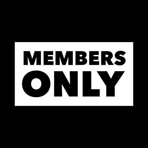 MEMBERS ONLY Wall Decal Sticker