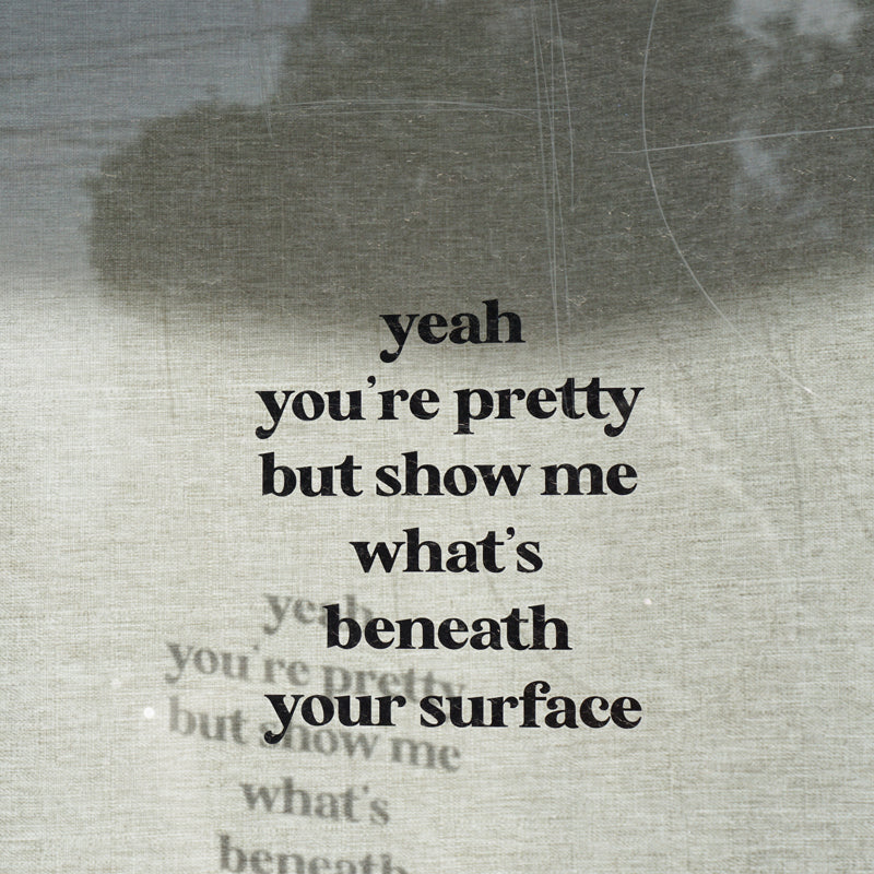 YEAH YOU'RE PRETTY BUT Wall Decal Sticker
