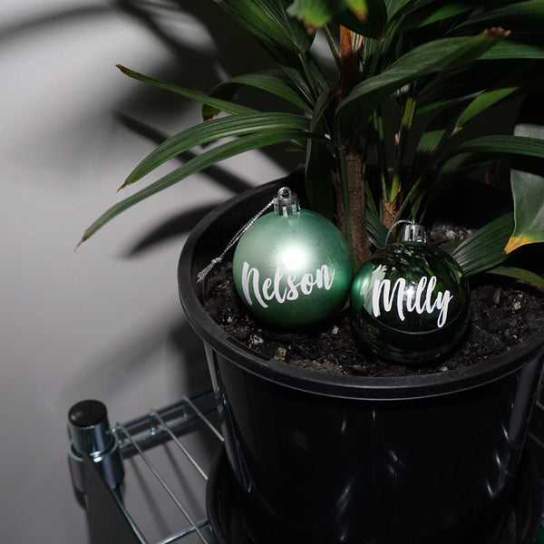 PERSONALISED Bauble Text Decal Sticker