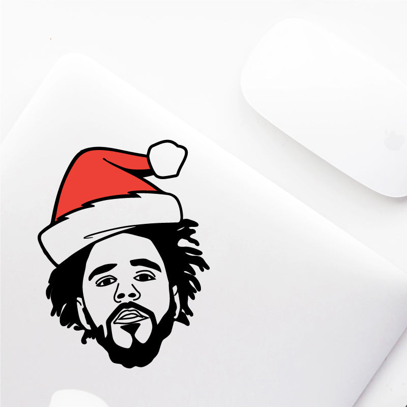 CHRISTMAS HAT J COLE Decal Sticker