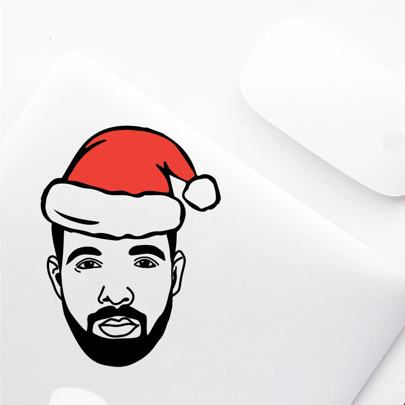 CHRISTMAS HAT DRAKE Decal Sticker