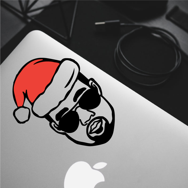 CHRISTMAS HAT KANYE WEST Decal Sticker